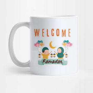 WELCOME RAMADAN,  kawaii cute shirt and merch for kids Mug